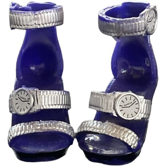 Rainbow High Krystal Bailey Series 2 Purple Clock Watch High Heel Shoes For Doll - Picture 1 of 4